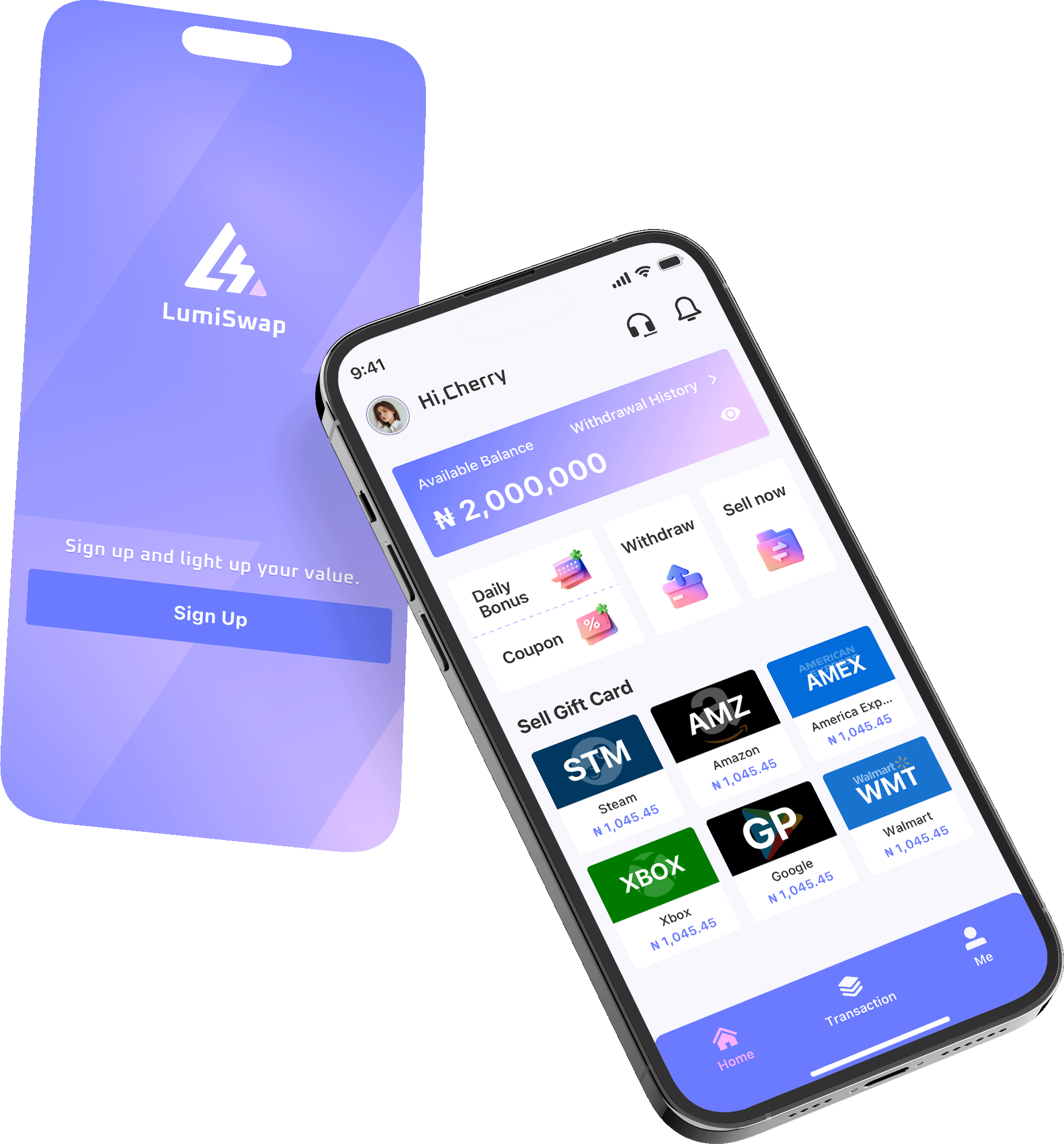 Lumiswap App Screenshot